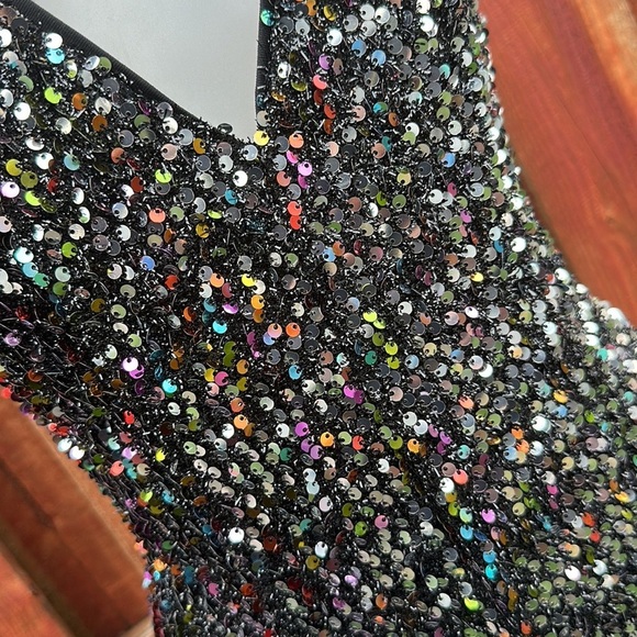 Forever 21 Black Sequin Romper Size S - Picture 6 of 11
